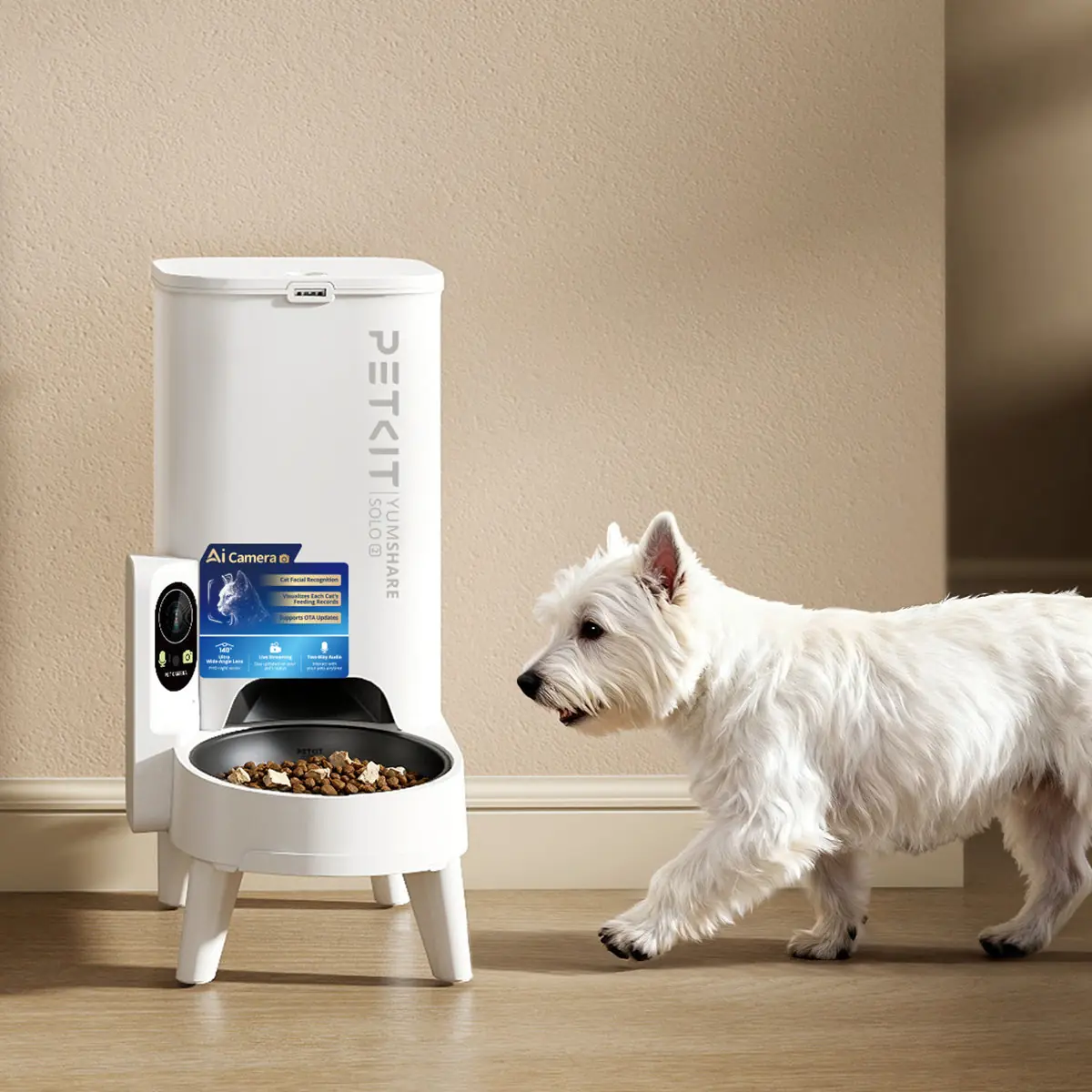 PETKIT Automatic Cat Feeder with Camera, 1080P HD foto 2