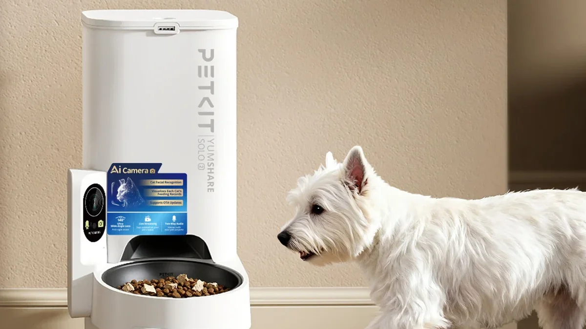 PETKIT YumShare Solo 2 Comedero Automático con Cámara, Reconocimiento Multi-Gato, WiFi 2,4 & 5 GHz, 3L foto 2
