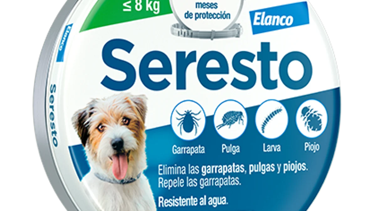 Seresto 4,50 g + 2,03 g collar medicamentoso para perros grandes (>8 kg, collar de 70 cm) — familia Seresto de collares antiparasitarios de Elanco para perros y gatos foto 2