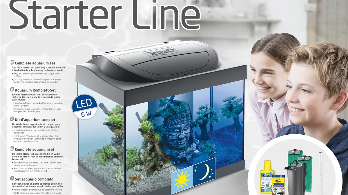Tetra Starter Line LED 54 L — kit de acuario completo con luz día/noche foto 3