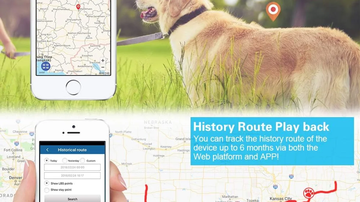 WINNES TK919Pro 4G GPS Tracker Dog Collar foto 2